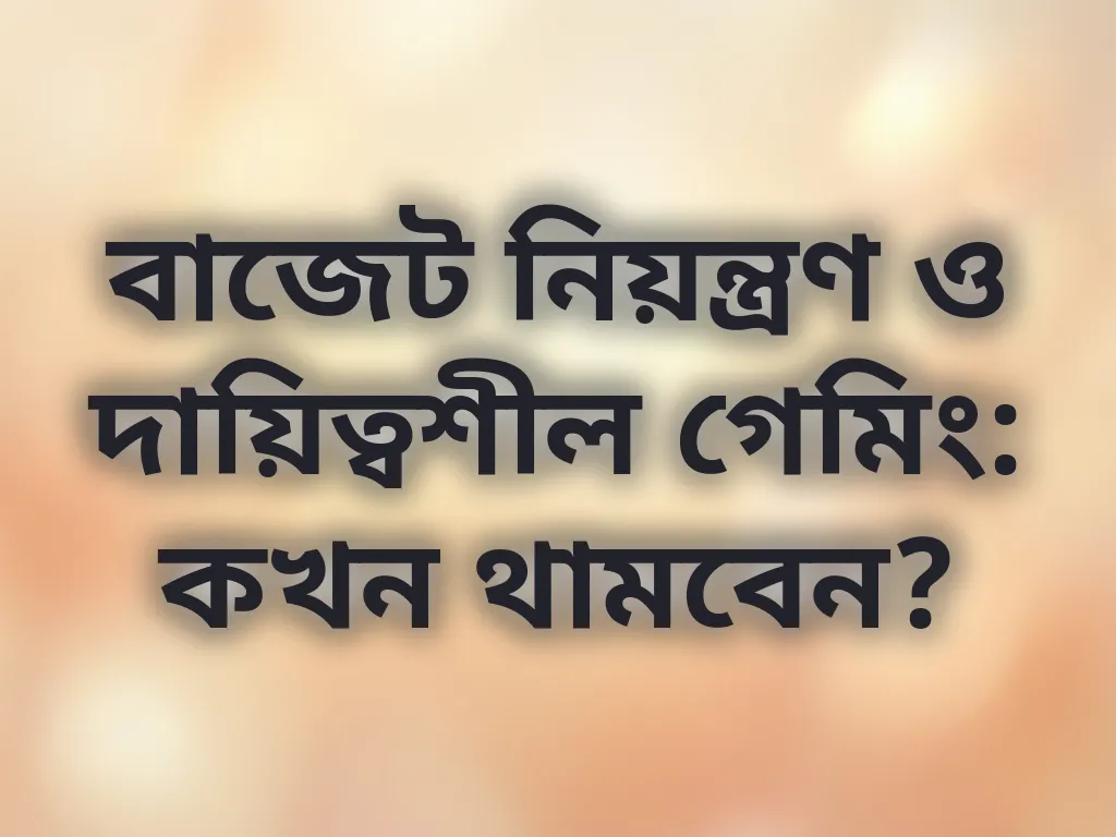 বাজেট টিপস